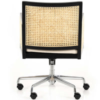 Antonia Desk Chair, Brushed Ebony-Furniture - Office-High Fashion Home