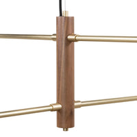 Colome Chandelier, Natural Walnut-Lighting-High Fashion Home