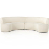 Sanda Dining Banquette, Kerby Ivory-Furniture - Dining-High Fashion Home