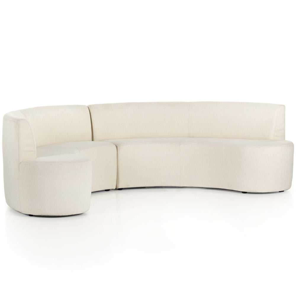 Sanda Dining Banquette, Kerby Ivory-Furniture - Dining-High Fashion Home