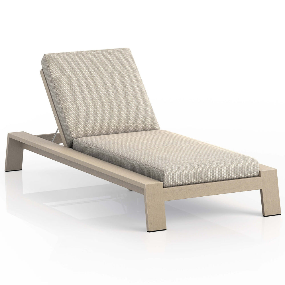 Monterey Outdoor Chaise, Faye Sand/Washed Brown-Furniture - Chairs-High Fashion Home