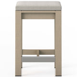 Monterey Counter Stool, Stone Grey/Washed Brown-Furniture - Dining-High Fashion Home
