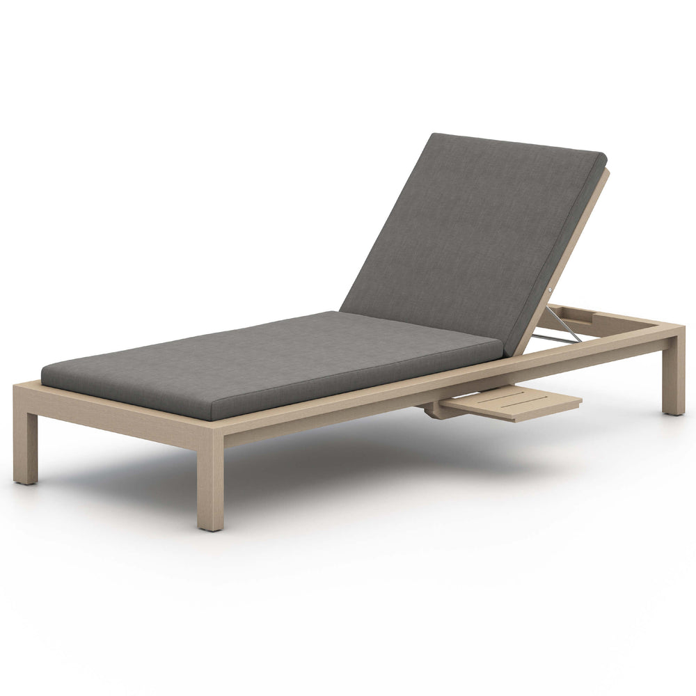 Sonoma Outdoor Chaise Washed Brown, Charcoal-Furniture - Chairs-High Fashion Home