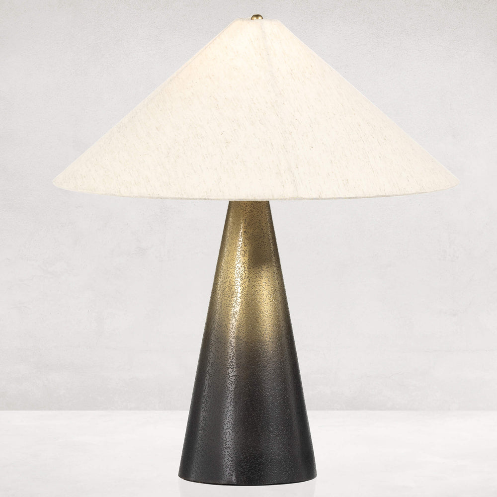 Nour Table Lamp, Ombre Stainless Steel-Lighting-High Fashion Home
