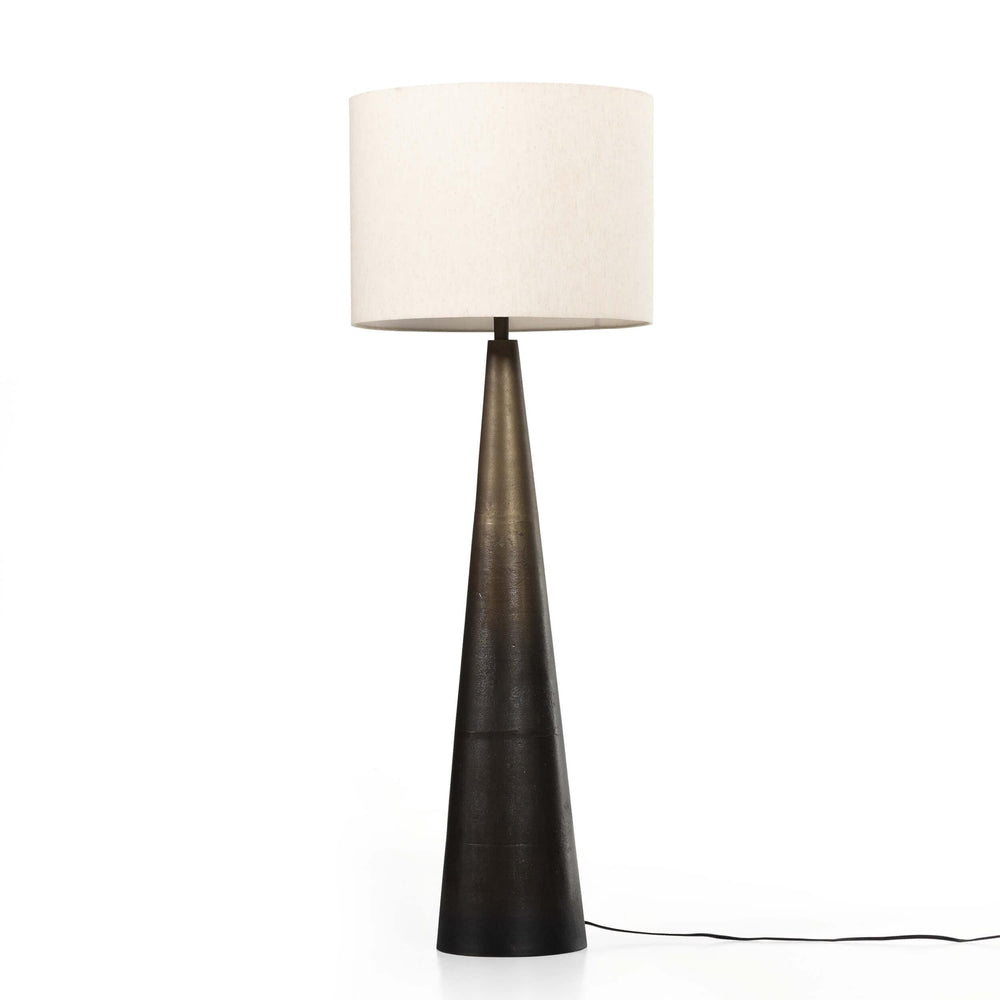 Nour Floor Lamp, Ombre Stainless Steel-Lighting-High Fashion Home