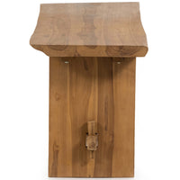 Saban Outdoor Bench, Natural Teak-Furniture - Chairs-High Fashion Home