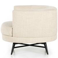 Carmela Swivel Chair, Irving Taupe-Furniture - Chairs-High Fashion Home