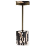 Bevin End Table, Dark Petrified Wood-Furniture - Accent Tables-High Fashion Home