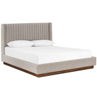 Montgomery Bed, Savile Flannel-Furniture - Bedroom-High Fashion Home