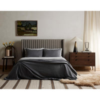 Montgomery Bed, Savile Flannel-Furniture - Bedroom-High Fashion Home