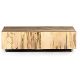 Hudson Rectangle Coffee Table, Spalted Primavera-High Fashion Home