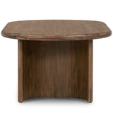 Paden Coffee Table, Seasoned Brown Acacia-Furniture - Accent Tables-High Fashion Home