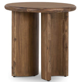 Paden End Table, Seasoned Brown Acacia-Furniture - Accent Tables-High Fashion Home
