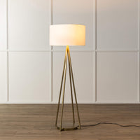 Walden Floor Lamp, Antique Brass-Lighting-High Fashion Home