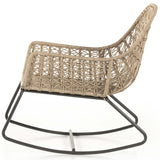 Bandera Outdoor Rocking Chair, Vintage White-Furniture - Chairs-High Fashion Home
