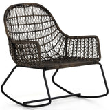 Bandera Outdoor Rocking Chair, Distressed Grey-Furniture - Chairs-High Fashion Home