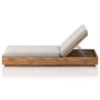Kinta Outdoor Double Chaise, Stone Grey-Furniture - Chairs-High Fashion Home