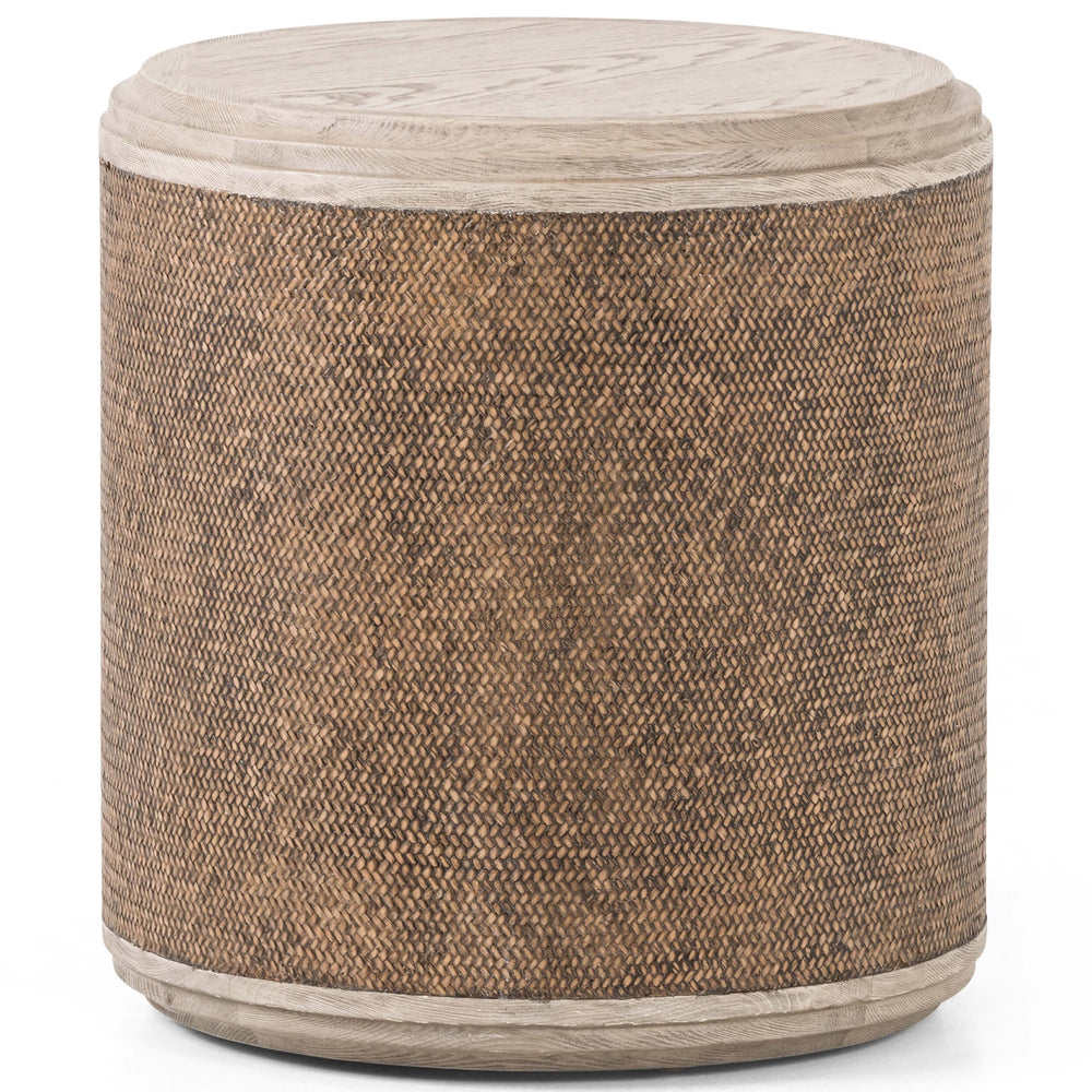 Kiara End Table, Weathered Blonde Pine-Furniture - Accent Tables-High Fashion Home