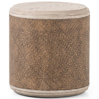 Kiara End Table, Weathered Blonde Pine-Furniture - Accent Tables-High Fashion Home