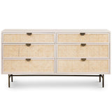 Luella 6 Drawer Dresser, Matte Alabaster-Furniture - Storage-High Fashion Home