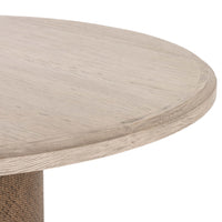 Kiara Round Dining Table, Weathered Blonde-Furniture - Dining-High Fashion Home