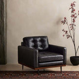 Lexi Leather Chair, Sonoma Black