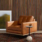 Lexi Leather Chair, Sonoma Butterscotch-Furniture - Chairs-High Fashion Home