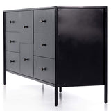 Soto 8 Drawer Dresser, Black-Furniture - Storage-High Fashion Home