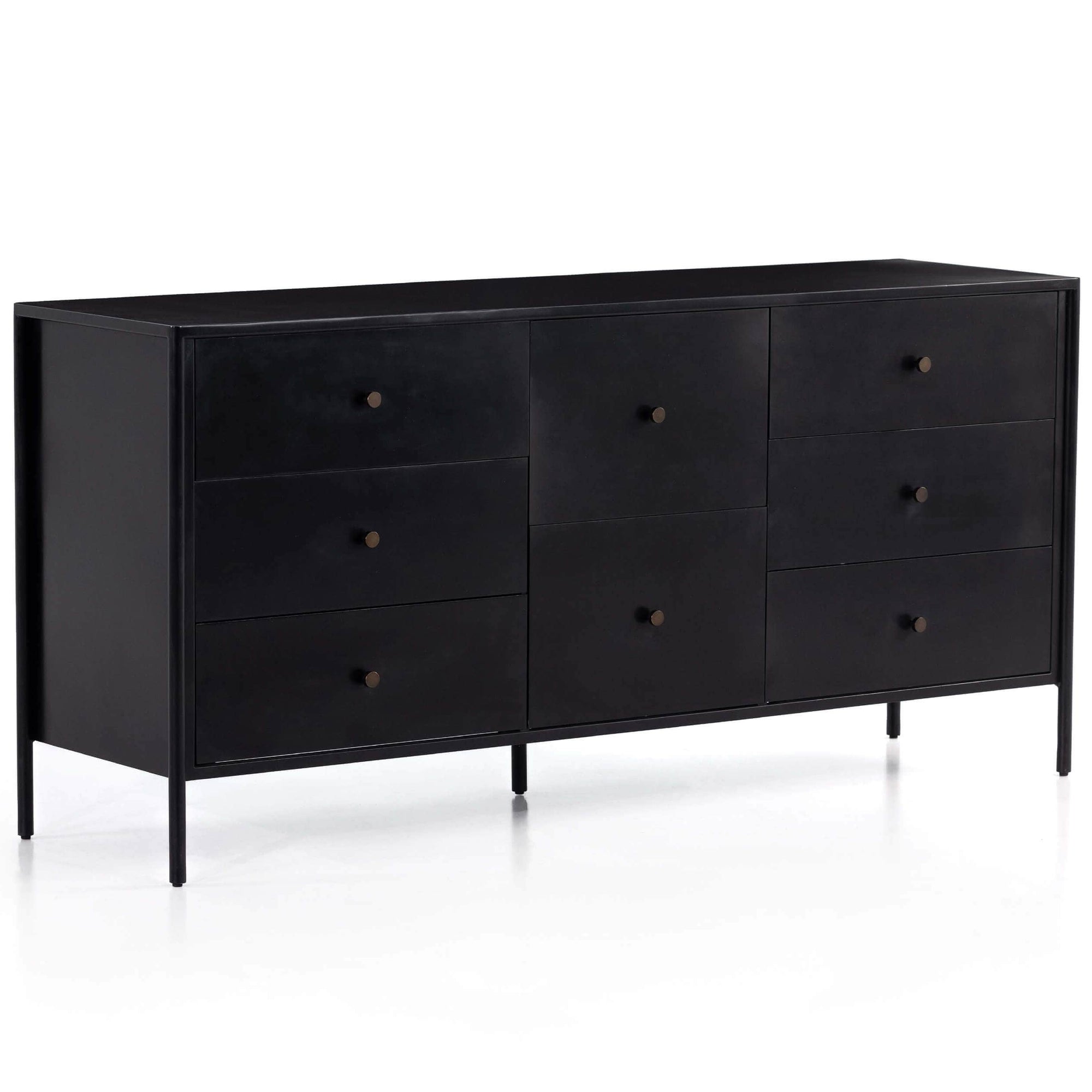 Soto 8 Drawer Dresser, Black by Four Hands – High Fashion Home Soto 8 Drawer Dresser, Black by Four Hands – High Fashion Home
