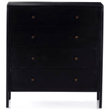 Soto 5 Drawer Dresser, Black-Furniture - Storage-High Fashion Home