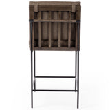 Crete Counter Stool, Fiqa Boucle Cocoa by Four Hands
