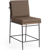 Crete Counter Stool, Fiqa Boucle Cocoa by Four Hands