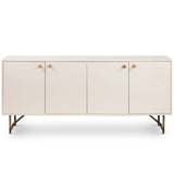 Van Sideboard Table, Matte Alabaster-Furniture - Storage-High Fashion Home