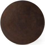Simone Round Coffee Table, Antique Rust-Furniture - Accent Tables-High Fashion Home