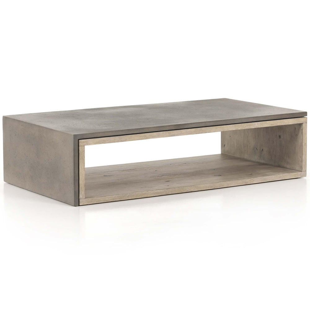 Faro Coffee Table, Dark Grey Concrete-Furniture - Accent Tables-High Fashion Home