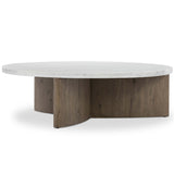 Toli Coffee Table, Italian White-Furniture - Accent Tables-High Fashion Home