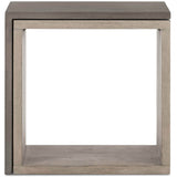 Faro End Table, Dark Grey Concrete-Furniture - Accent Tables-High Fashion Home