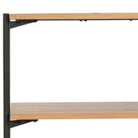 Eaton Modular Desk W/shelves, Light Oak-Furniture - Office-High Fashion Home