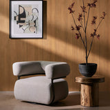 Gareth Swivel Chair, Torrance Silver-Furniture - Chairs-High Fashion Home