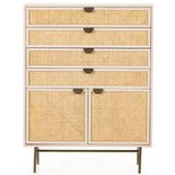 Luella Tall Dresser, Matte Alabaster-Furniture - Storage-High Fashion Home