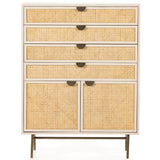 Luella Tall Dresser, Matte Alabaster-Furniture - Storage-High Fashion Home