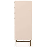 Luella Tall Dresser, Matte Alabaster-Furniture - Storage-High Fashion Home