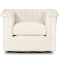 Watson Swivel Chair, Cambric Ivory-Furniture - Chairs-High Fashion Home