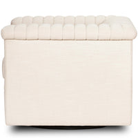 Watson Swivel Chair, Cambric Ivory-Furniture - Chairs-High Fashion Home