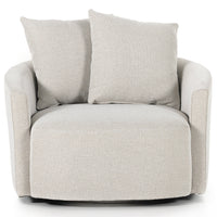 Chloe Swivel Chair, Delta Bisque-Furniture - Chairs-High Fashion Home