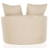 Chloe Swivel Chair, Socorro Taupe