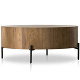 Eaton Drum Coffee Table, Amber Oak by Four Hands