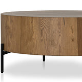 Eaton Drum Coffee Table, Amber Oak by Four Hands