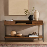 Eaton Console Table, Amber Oak by Four Hands