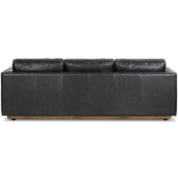 Kiera Leather Sofa, Sonoma Black